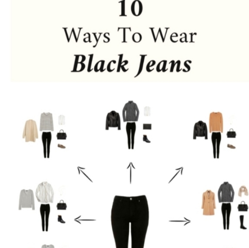 10 Ways to wear Black Jeans